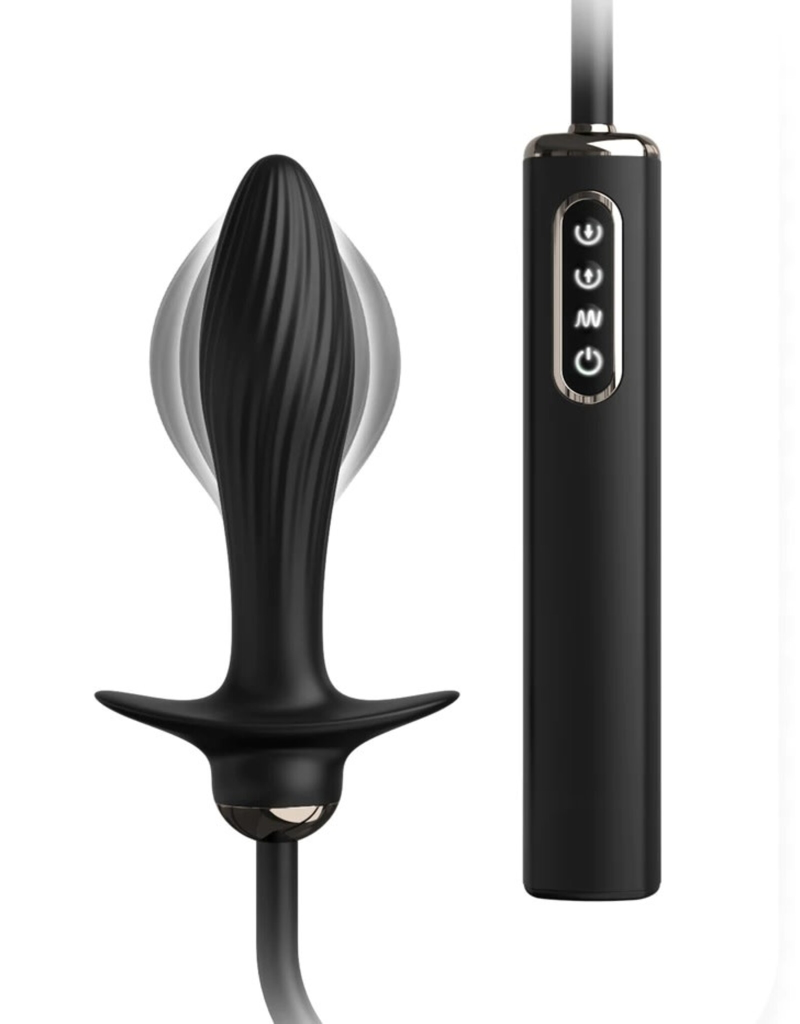 Pipedream Anal Fantasy  Elite  - Auto-Throb Inflatable Vibrating Plug - Black