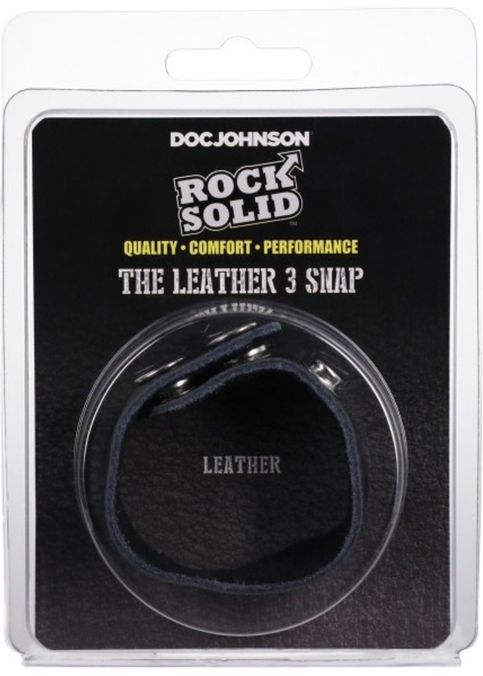 Doc Johnson Rock Solid - The Leather 3 Snap