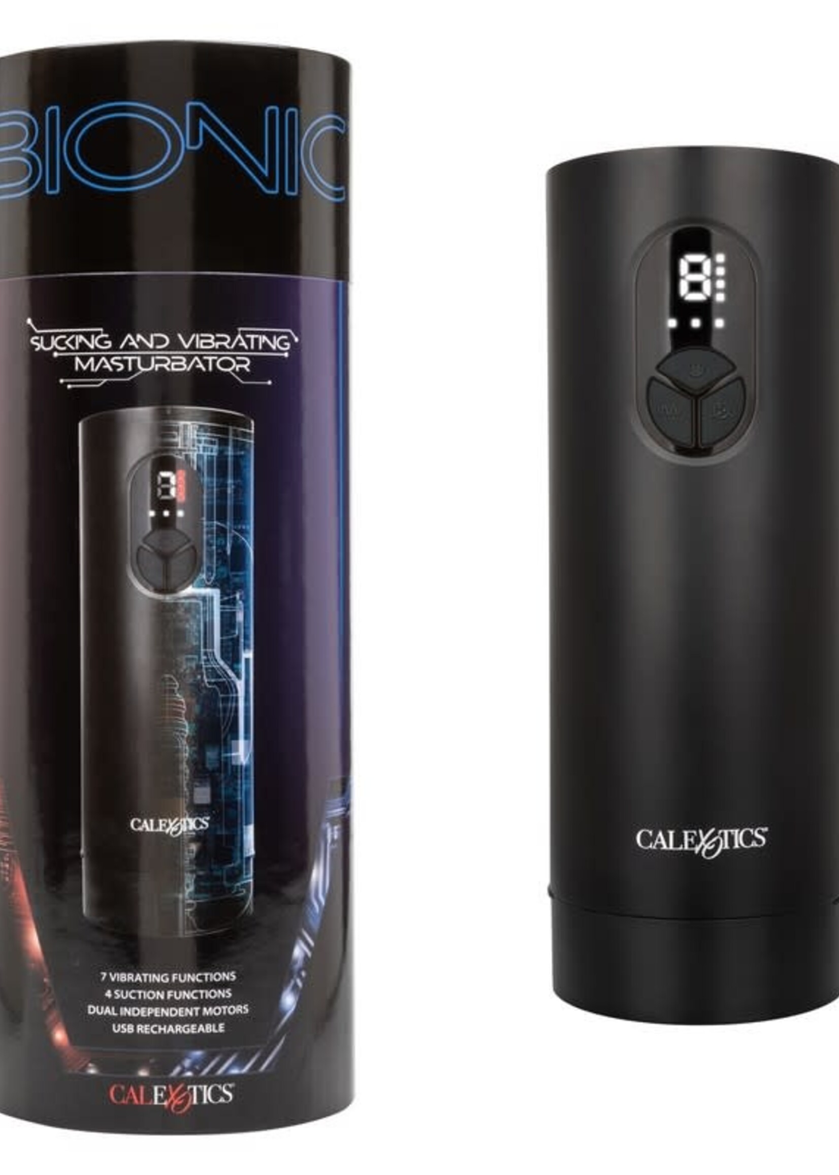 Calexotics Bionic - Sucking And Vibrating Masturbator Rechargeable
