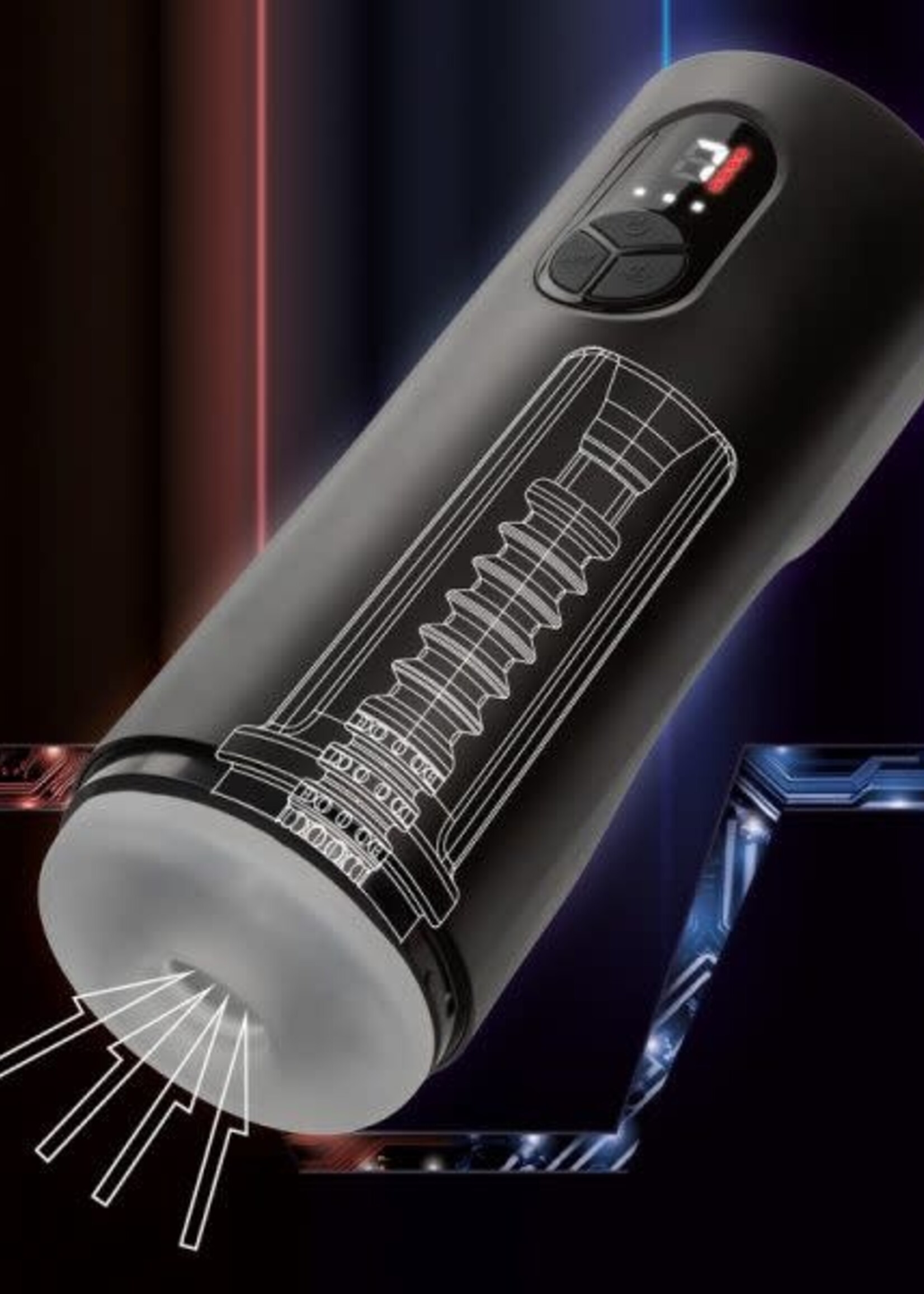 Calexotics Bionic - Sucking And Vibrating Masturbator Rechargeable