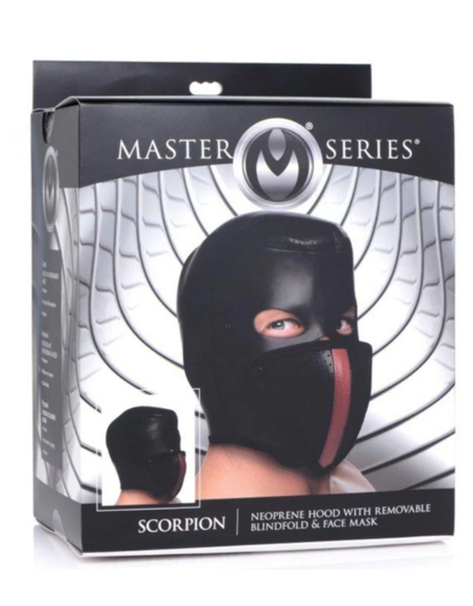 Master Series - Scorpion Hood w Removable Blindfold/Mask