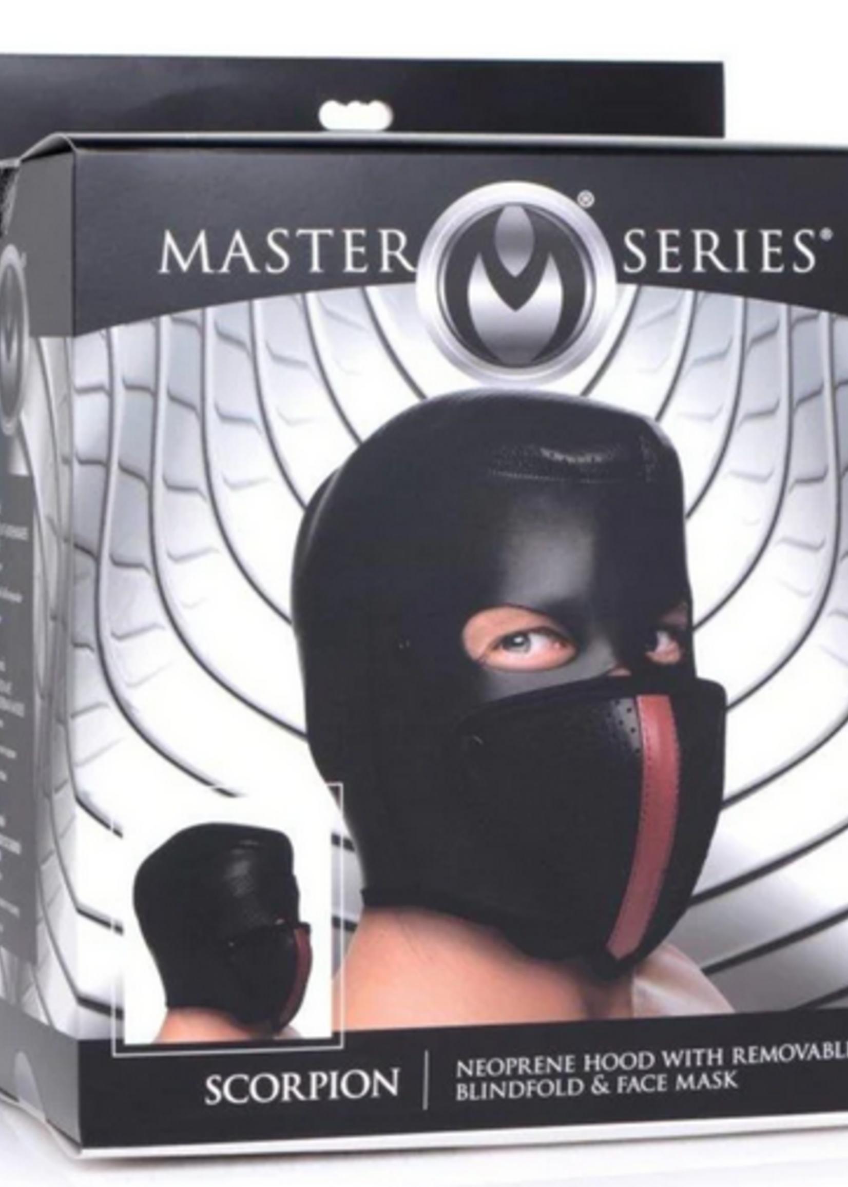 Master Series - Scorpion Hood w Removable Blindfold/Mask