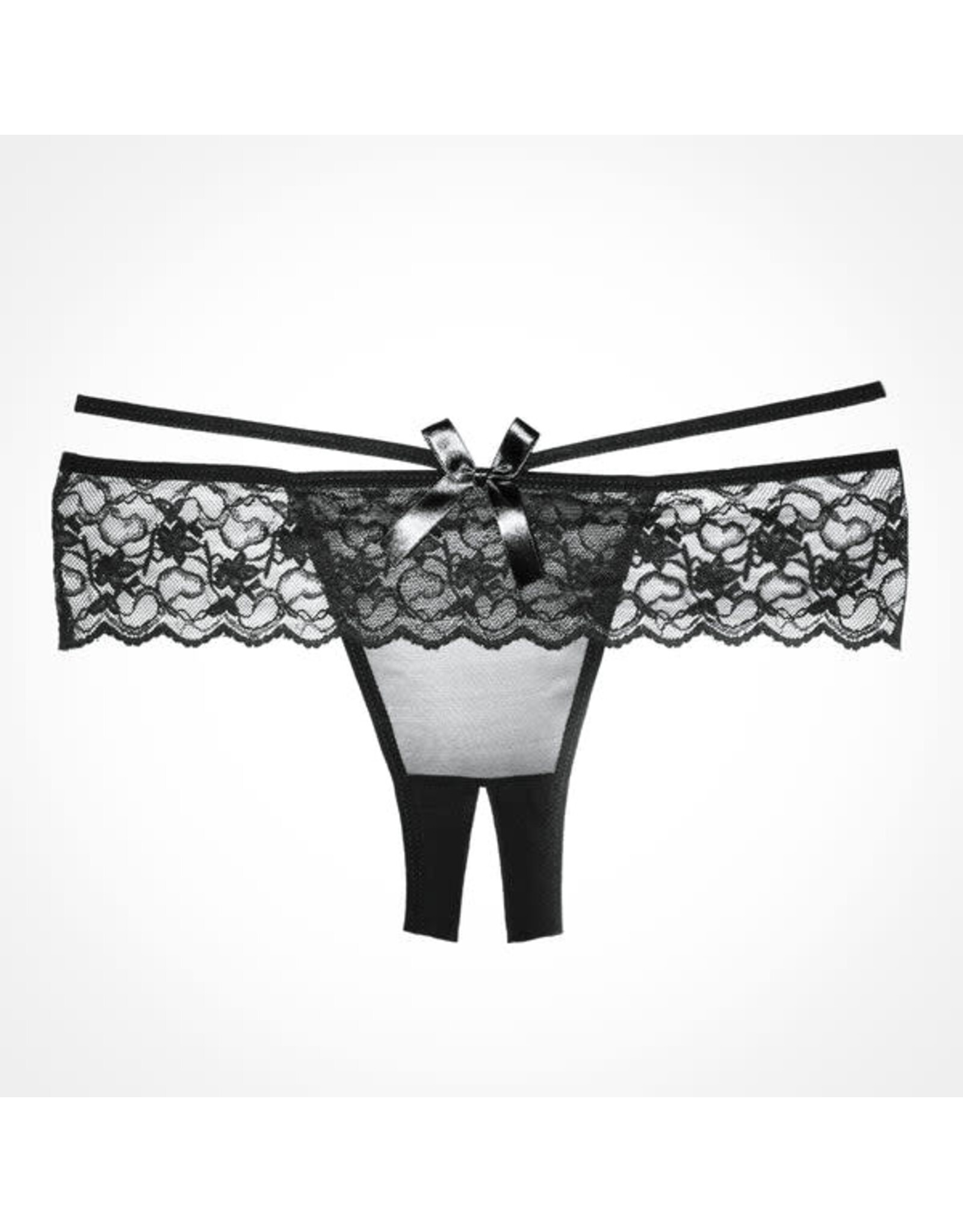 Allure Lingerie Adore by Allure - Angel Rhapsody Crotchless Panty - Black - OS