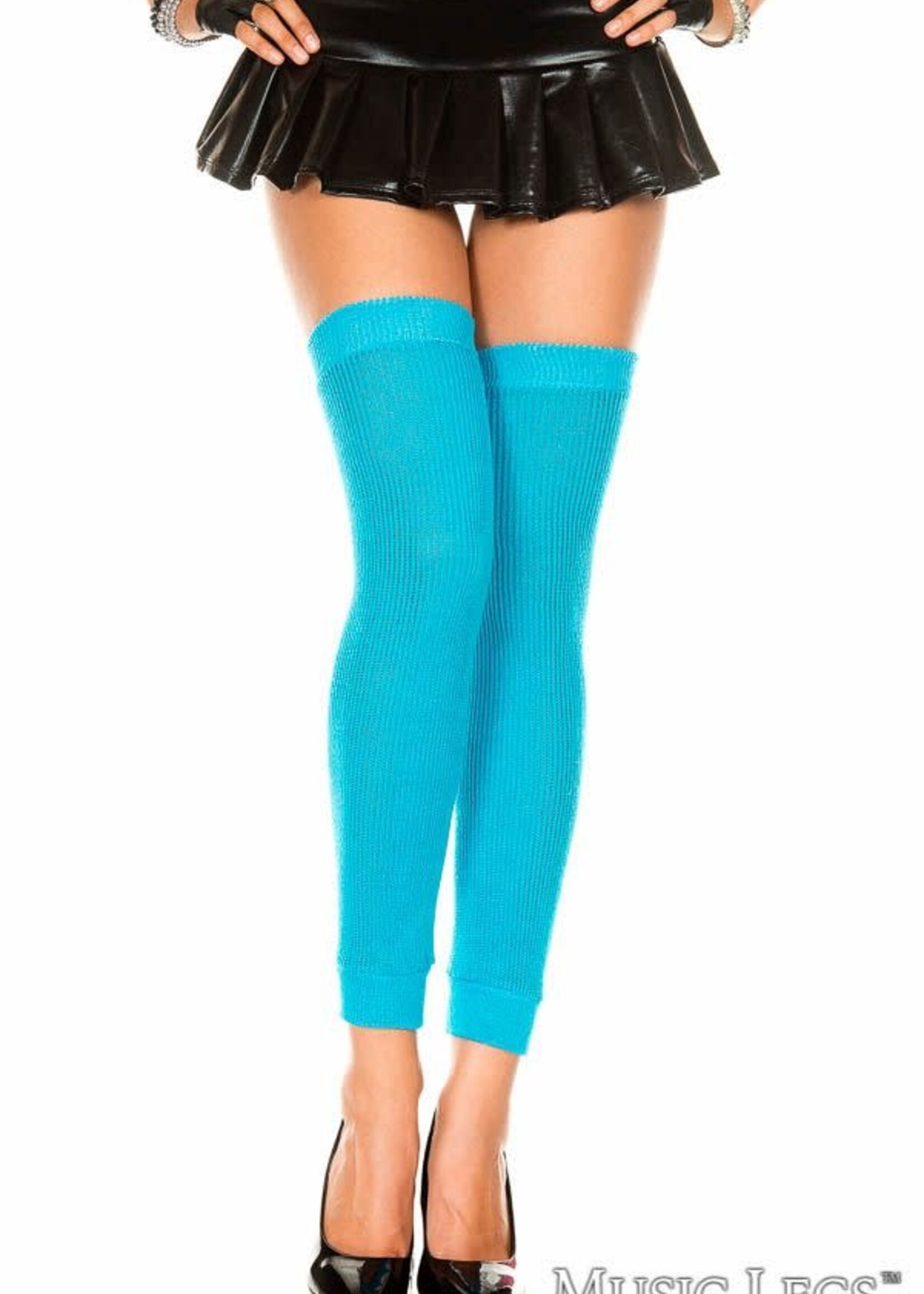 Footless Thigh Hi Leg Warmer - Turquoise