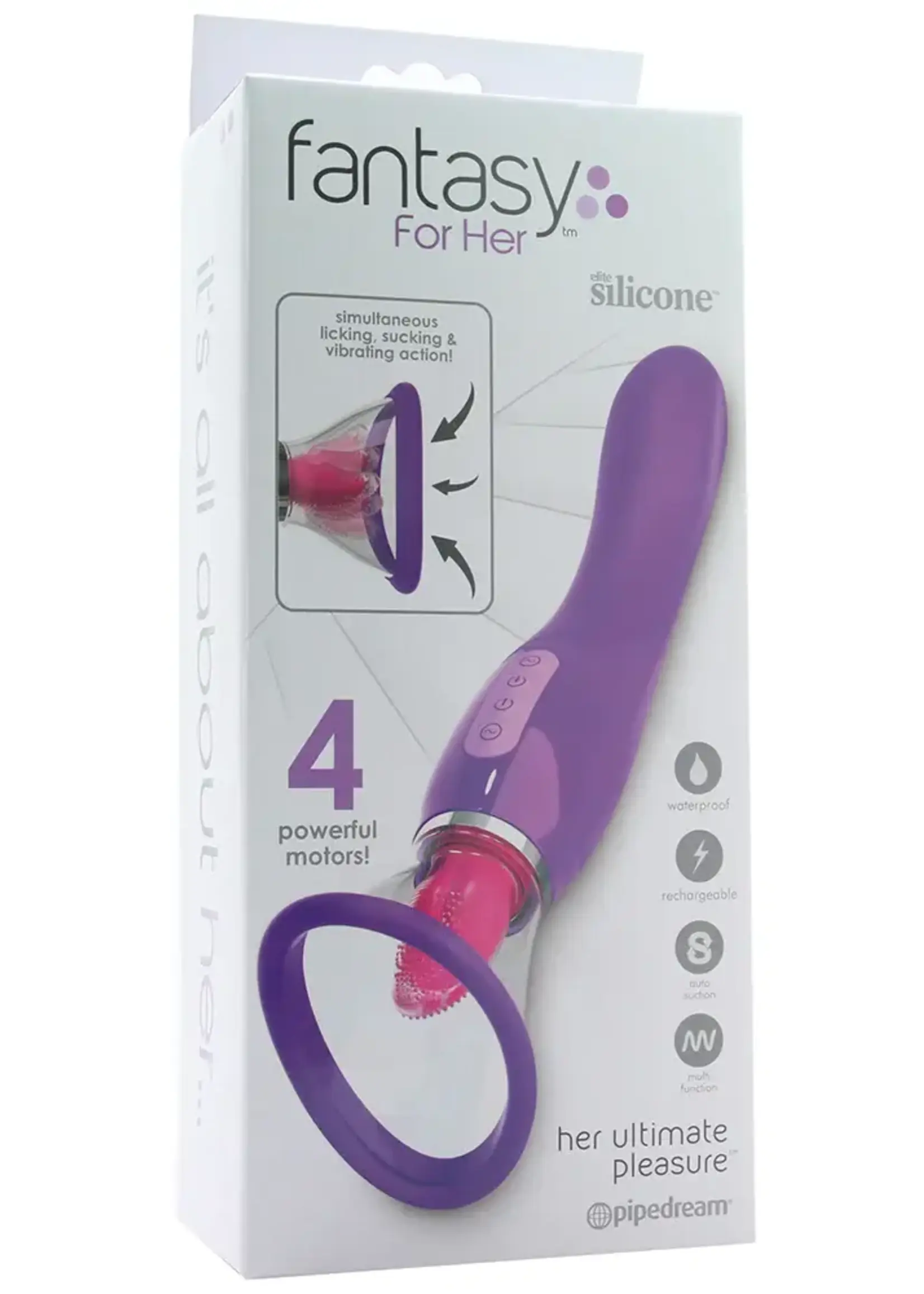 Pipedream Fantasy for Her Ultimate Pleasure Clitoral Pump Vibe