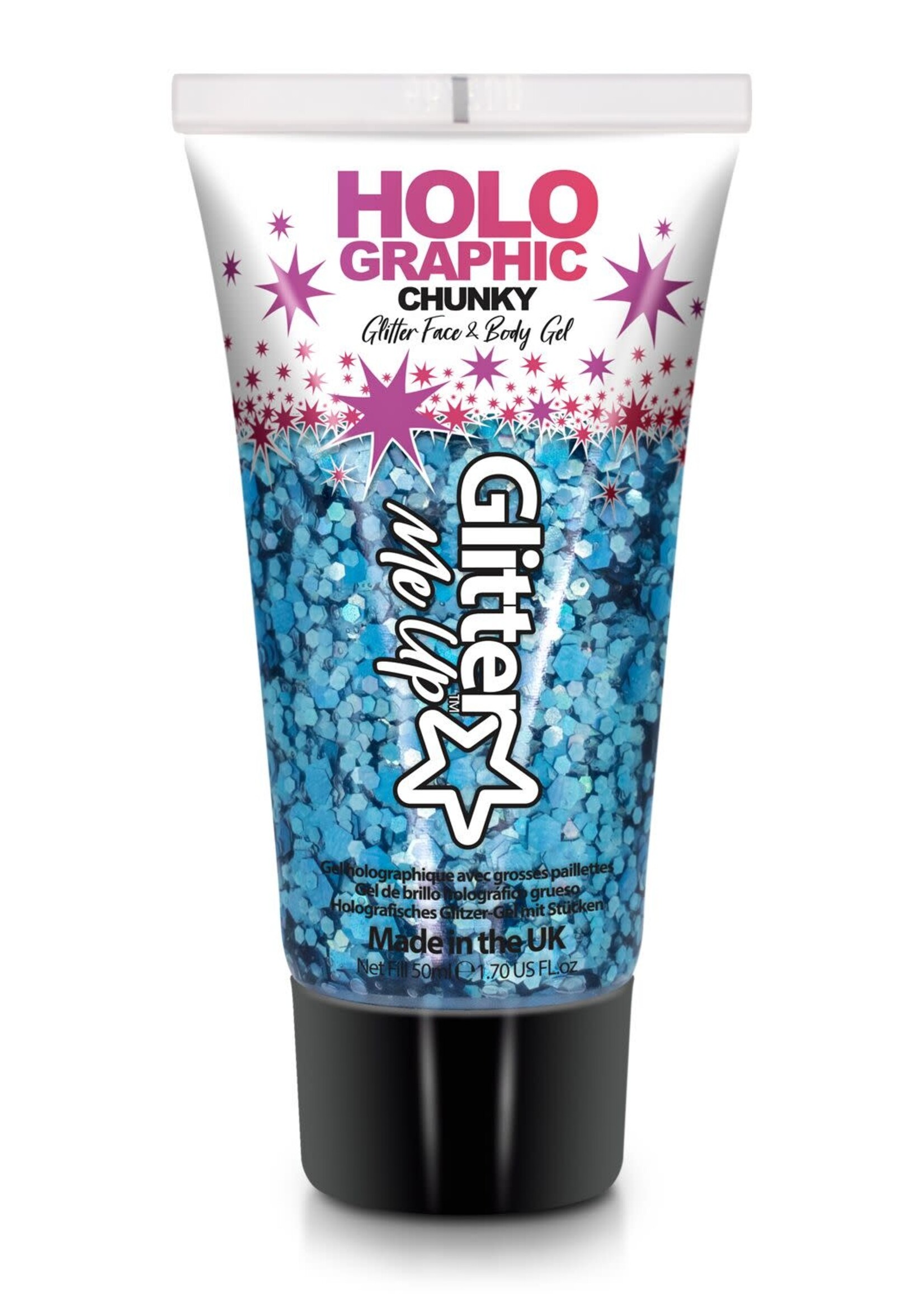Glitter Me Up Glitter Me Up - Chunky Glitter Gel Tube 50 ml - Cosmic Blue