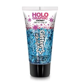 Glitter Me Up Glitter Me Up - Chunky Glitter Gel Tube 50 ml - Cosmic Blue