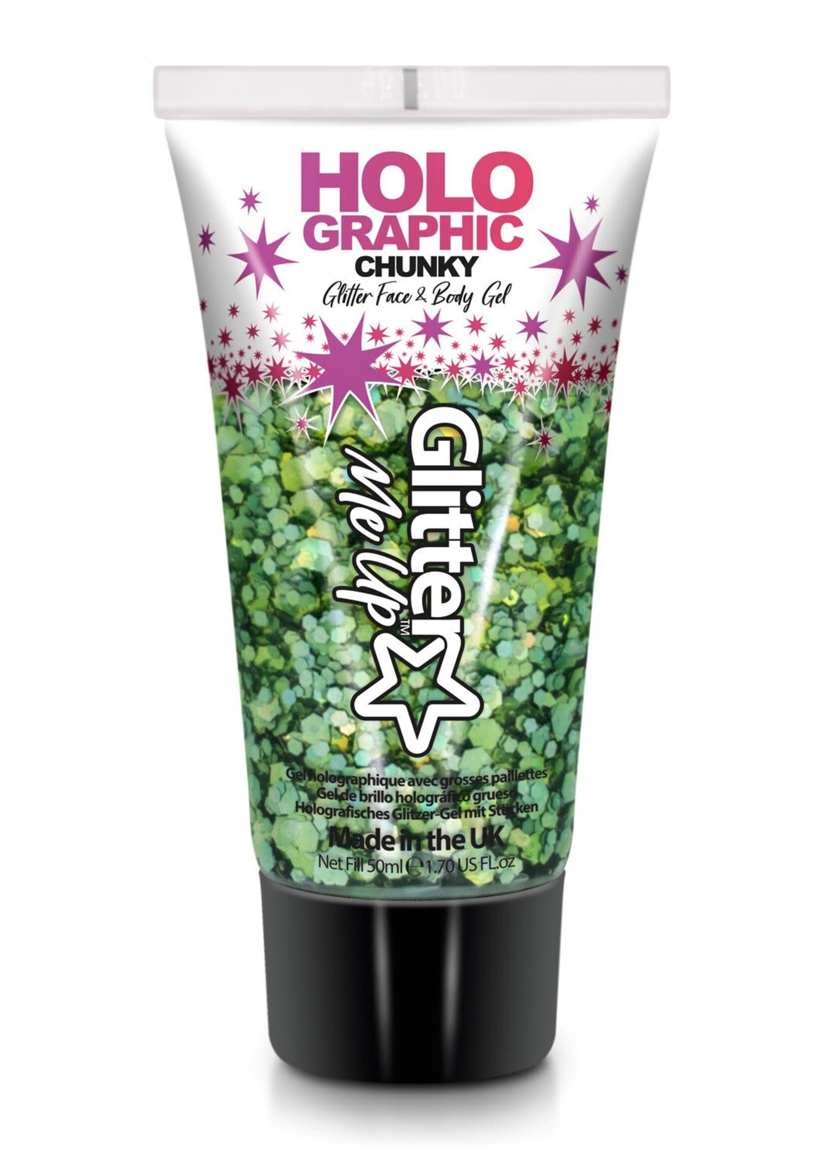 Glitter Me Up Glitter Me Up - Chunky Glitter Gel Tube 50 ml - Green Envy