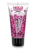 Glitter Me Up Glitter Me Up - Chunky Glitter Gel Tube 50 ml - Princess Pink