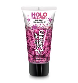 Glitter Me Up Glitter Me Up - Chunky Glitter Gel Tube 50 ml - Princess Pink