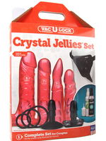 Doc Johnson Crystal Jellies - Vac-U-Lock Harness Set for Couples