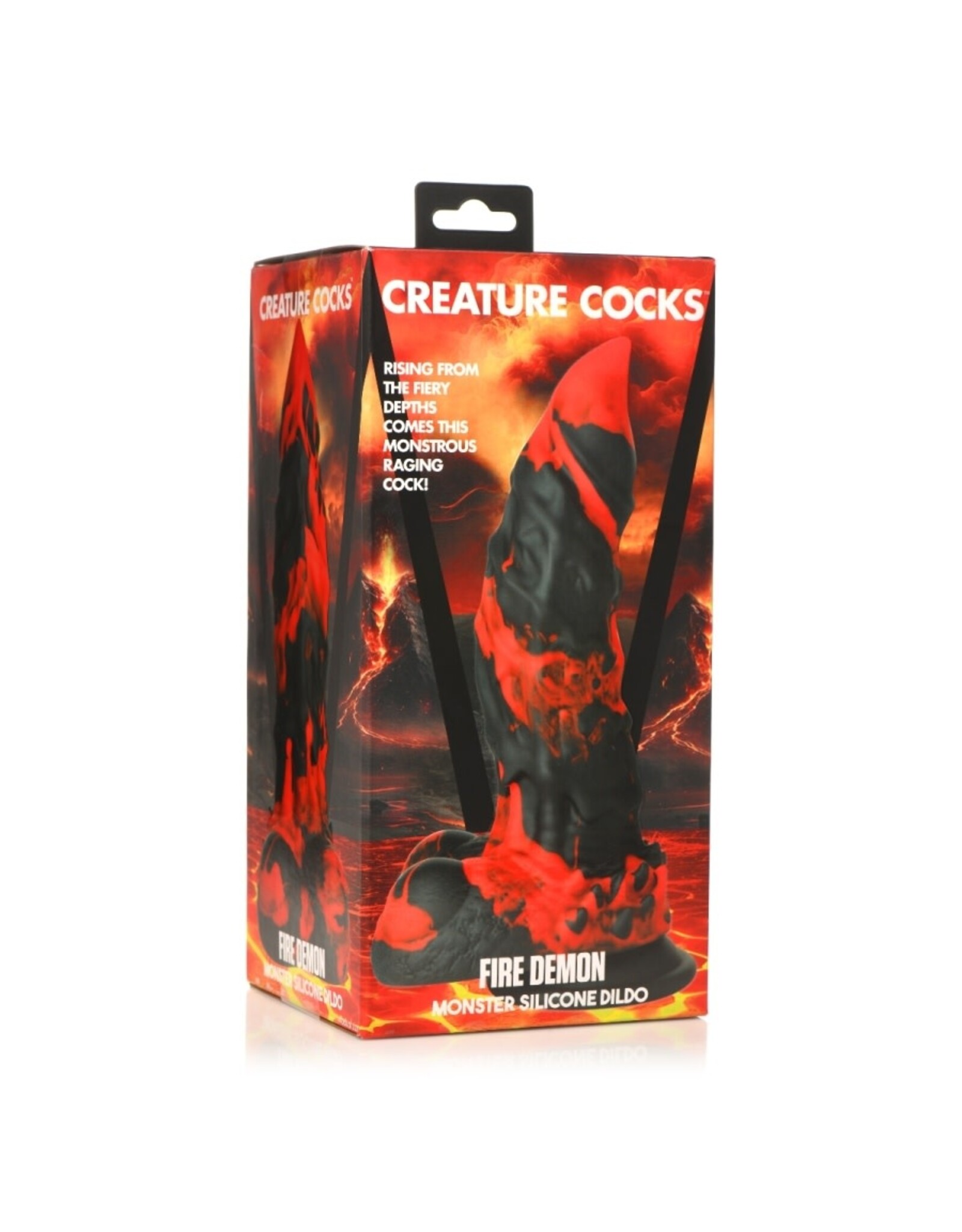 XR Brands Creature Cocks - Fire Demon Monster Silicone Dildo