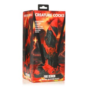 Creature Cocks - Fire Demon Monster Silicone Dildo