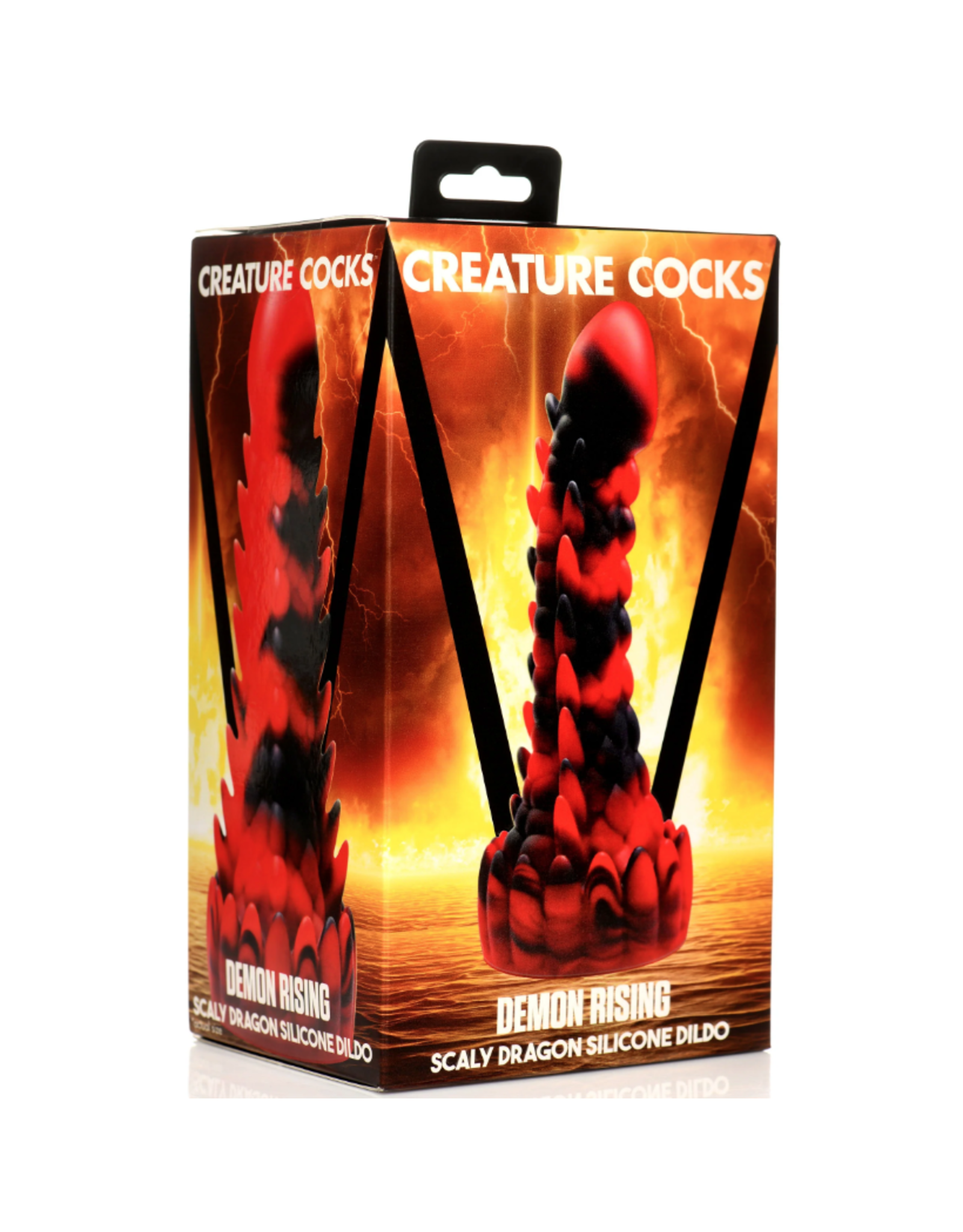 XR Brands Creature Cocks - Demon Rising Scaly Dragon Silicone Dildo