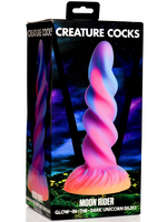 XR Brands Creature Cocks - Moon Rider Glow-in-the-Dark Unicorn Dildo