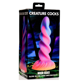 XR Brands Creature Cocks - Moon Rider Glow-in-the-Dark Unicorn Dildo