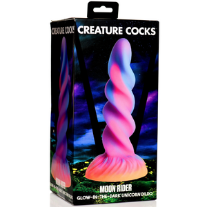 Creature Cocks - Moon Rider Glow-in-the-Dark Unicorn Dildo