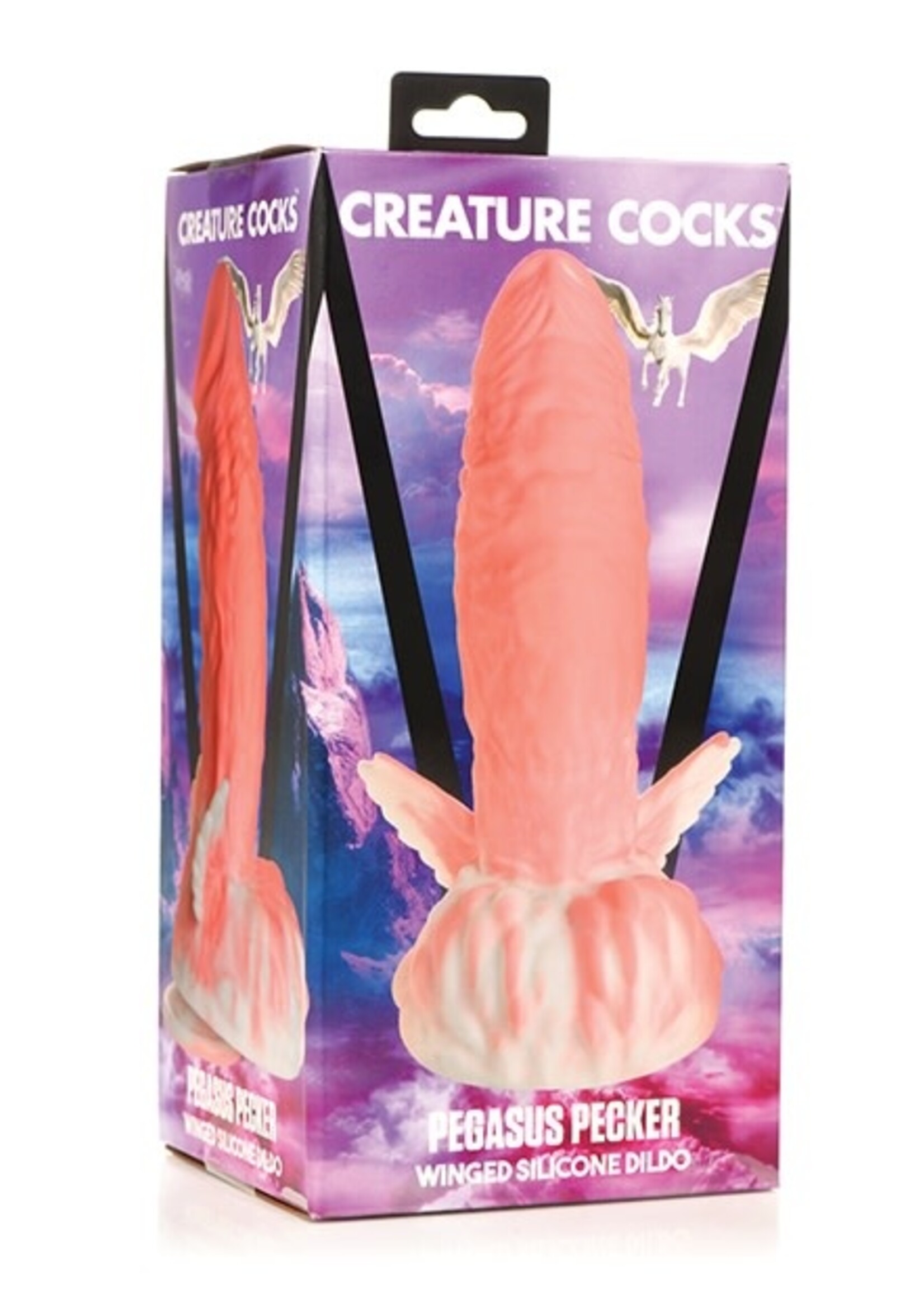 XR Brands Creature Cocks - Pegasus Pecker Winged Silicone Dildo