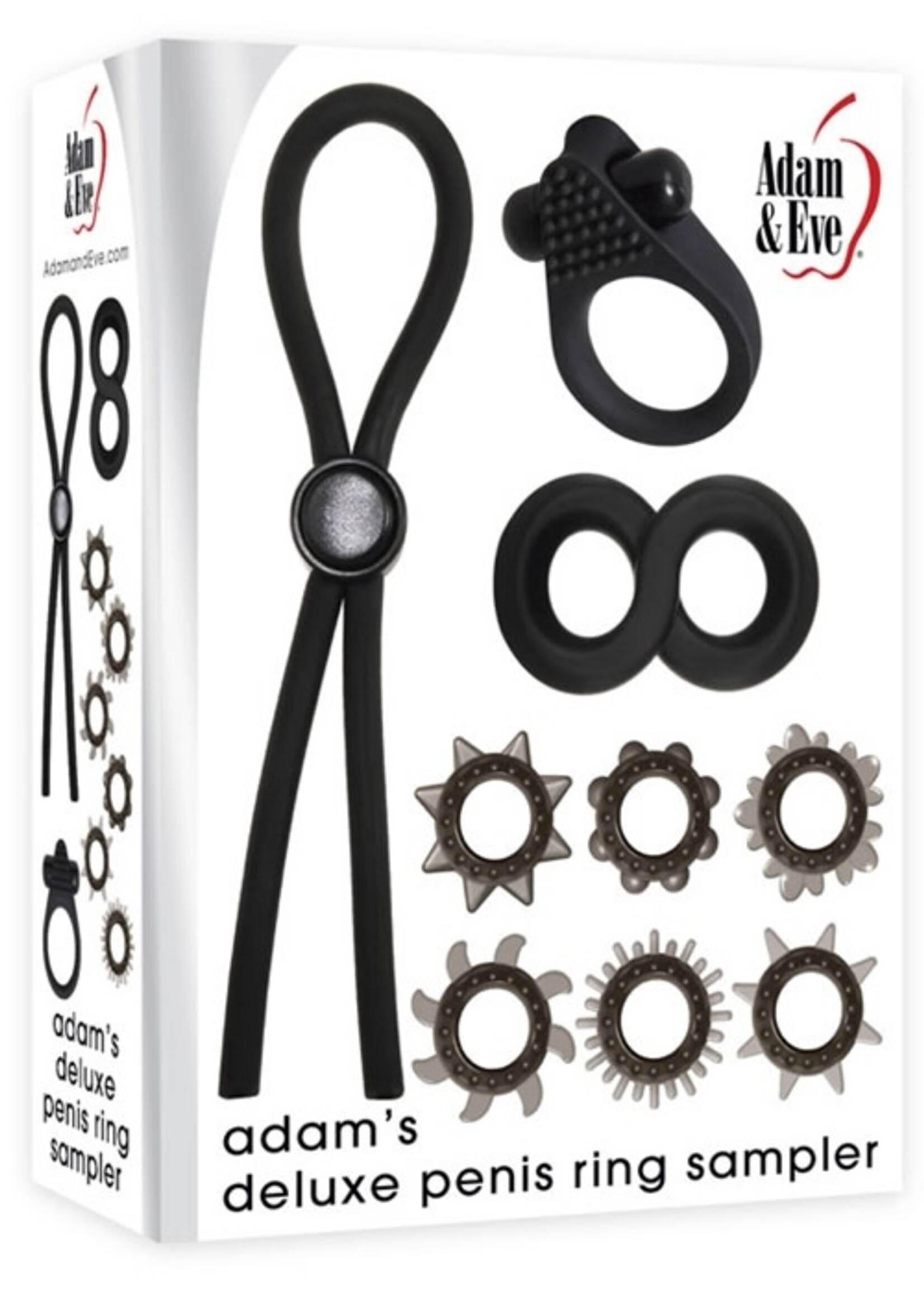 Adam & Eve Adam & Eve - Adam's Deluxe Penis Ring Sampler Set