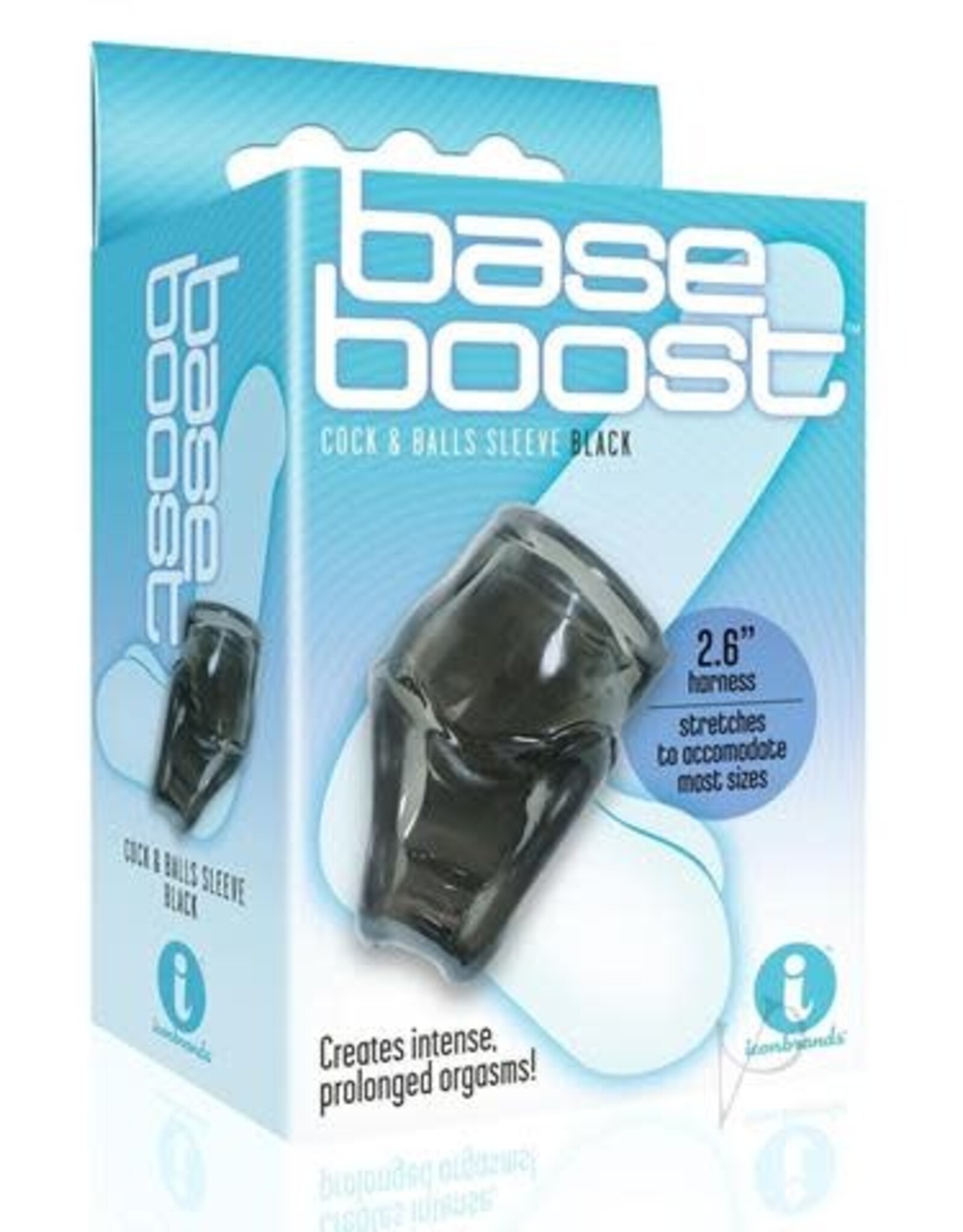 Icon Brands Base Boost Cock & Balls Sleeve - Black