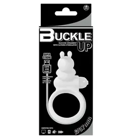 BMS Factory Buckle Up - Vibrating Cock Ring - White