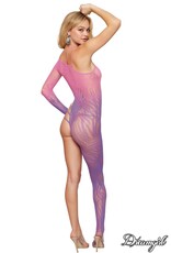 Dreamgirl Dreamgirl - Asymetrical Ombre Bodystocking -O/S