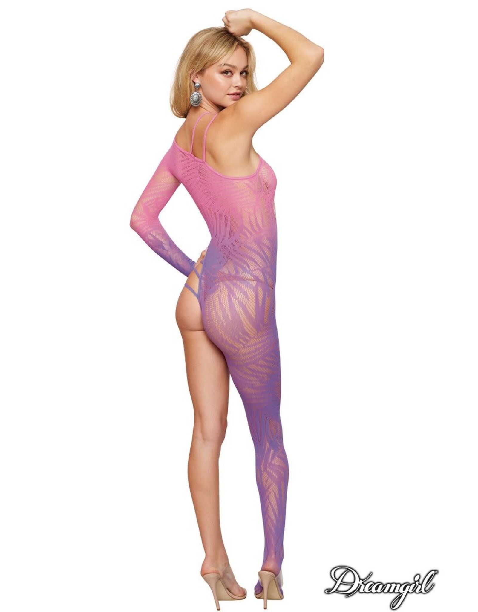 Dreamgirl Dreamgirl - Asymetrical Ombre Bodystocking -O/S