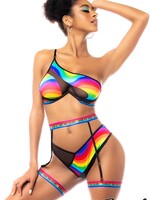 Mapale Mapale - 3 PC Rainbow Mesh Swirl - S/M