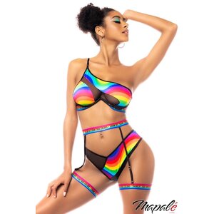 Mapale - 3 PC Rainbow Mesh Swirl - S/M