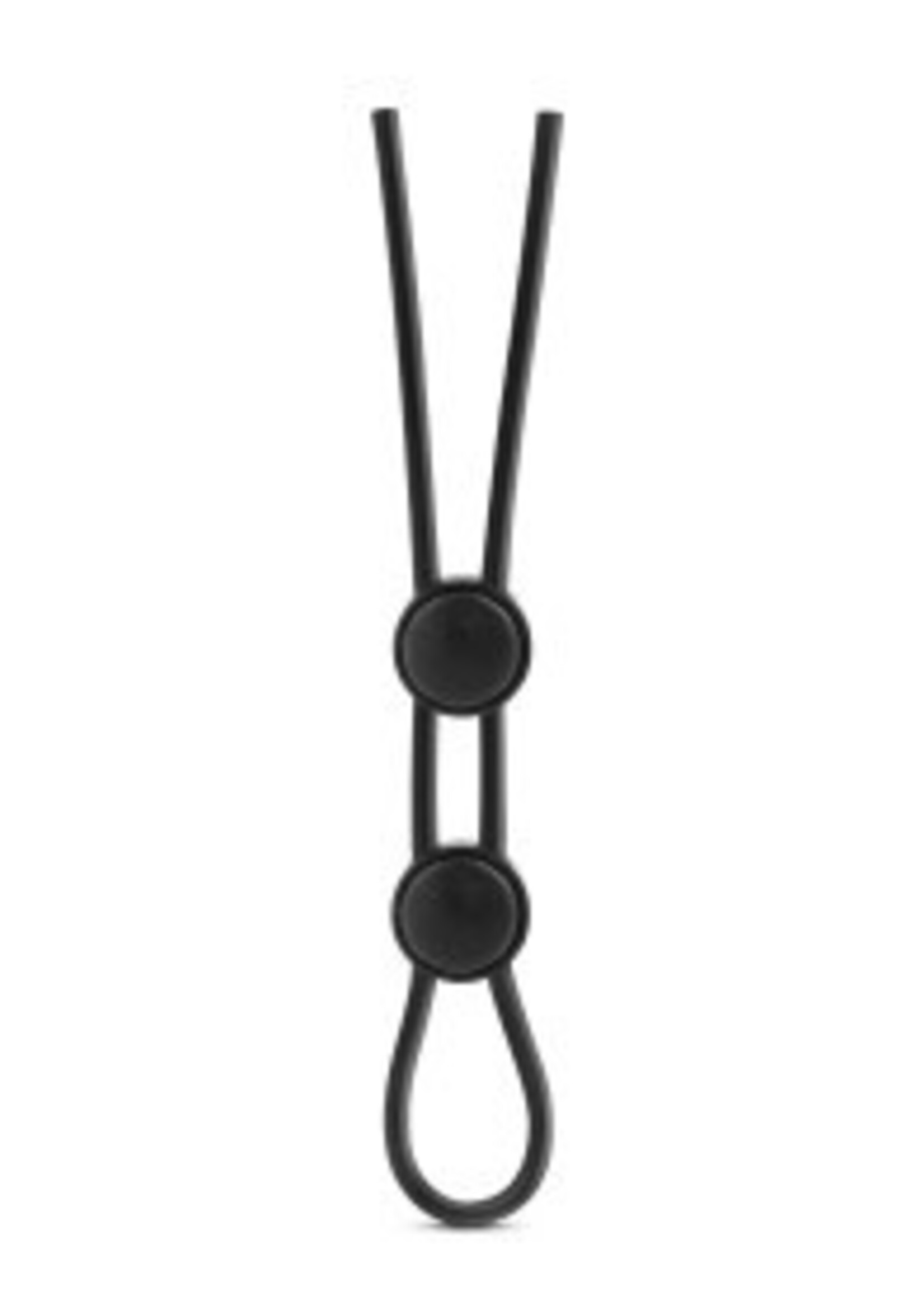Blush Novelties Blush - Stay Hard - Silicone Double Loop Cock Ring - Black