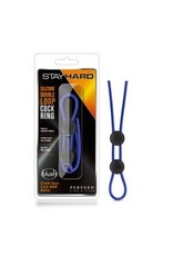 Blush Novelties Blush - Stay Hard - Silicone Double Loop Cock Ring - Blue