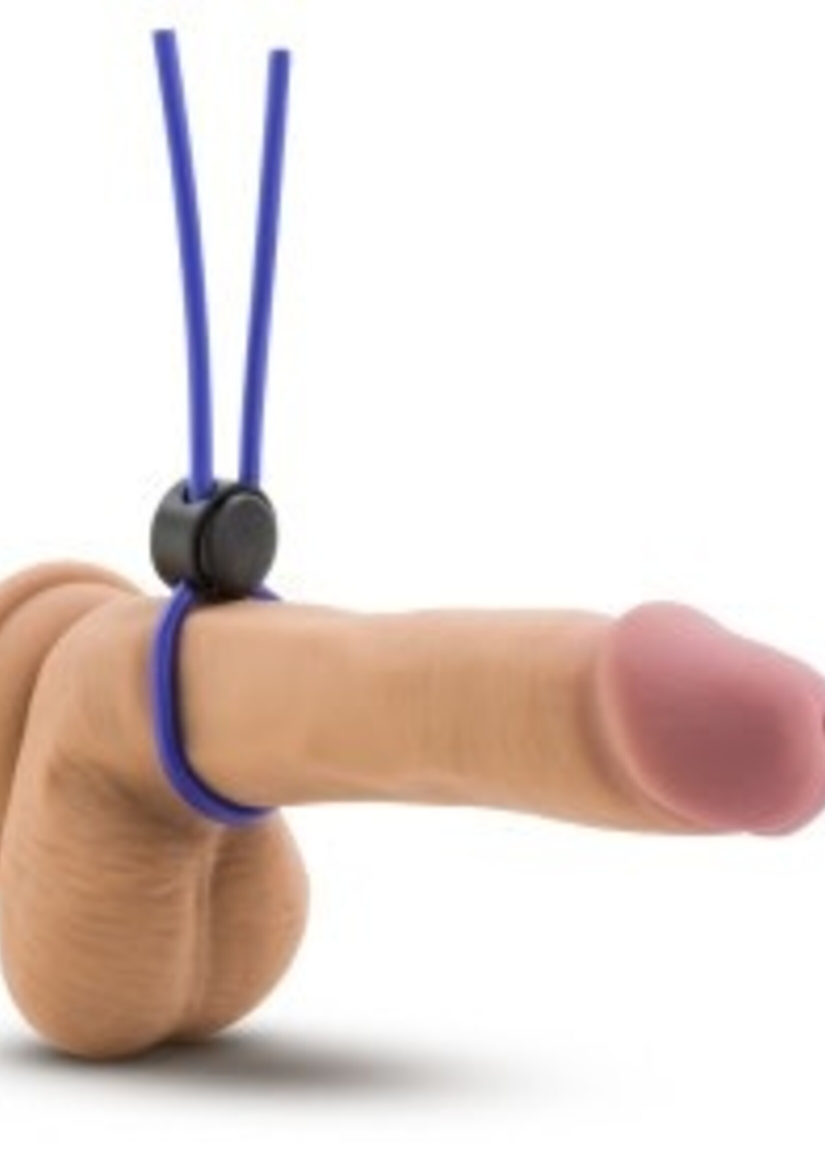 Blush Novelties Blush - Stay Hard - Silicone Loop Cock Ring - Blue