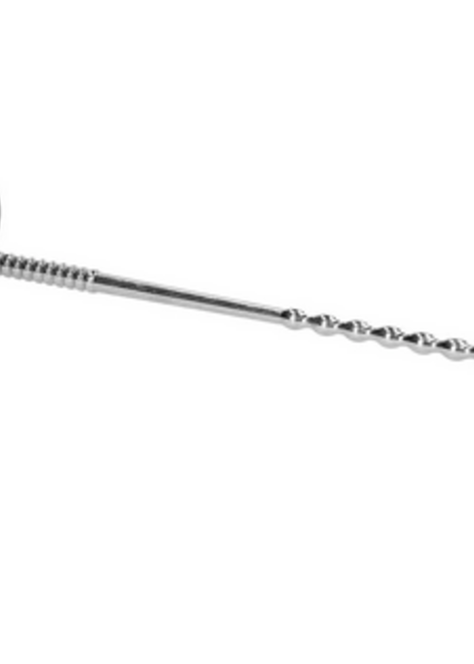 Ouch! Beaded 7mm Steel Urethral Sounding Plug & Ring