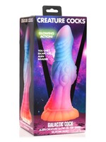 XR Brands Creature Cocks - Galactic Cock Alien Creature Glow-in-the-Dark Silicone Dildo