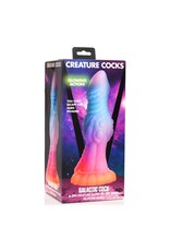 XR Brands Creature Cocks - Galactic Cock Alien Creature Glow-in-the-Dark Silicone Dildo