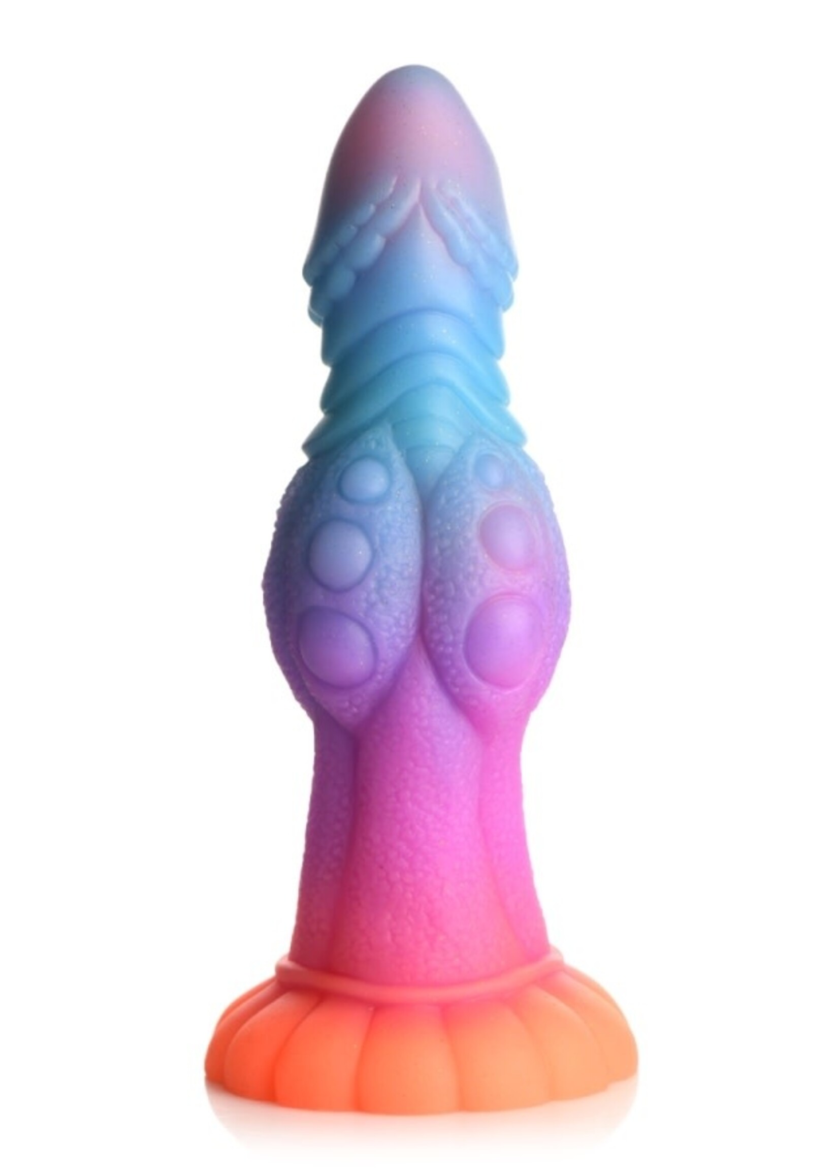 XR Brands Creature Cocks - Galactic Cock Alien Creature Glow-in-the-Dark Silicone Dildo
