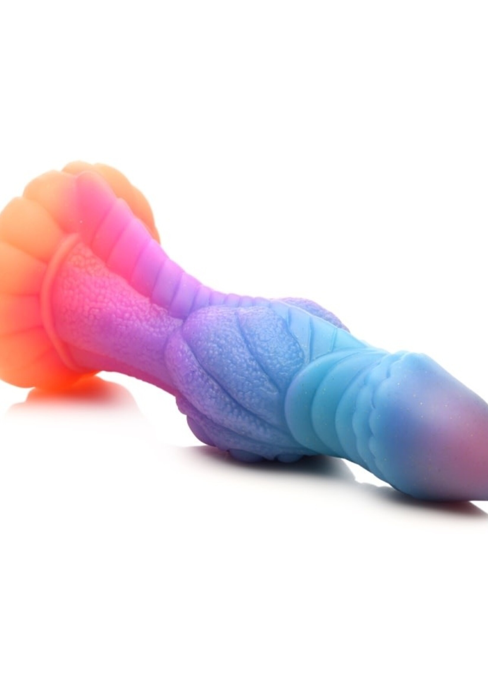 XR Brands Creature Cocks - Galactic Cock Alien Creature Glow-in-the-Dark Silicone Dildo