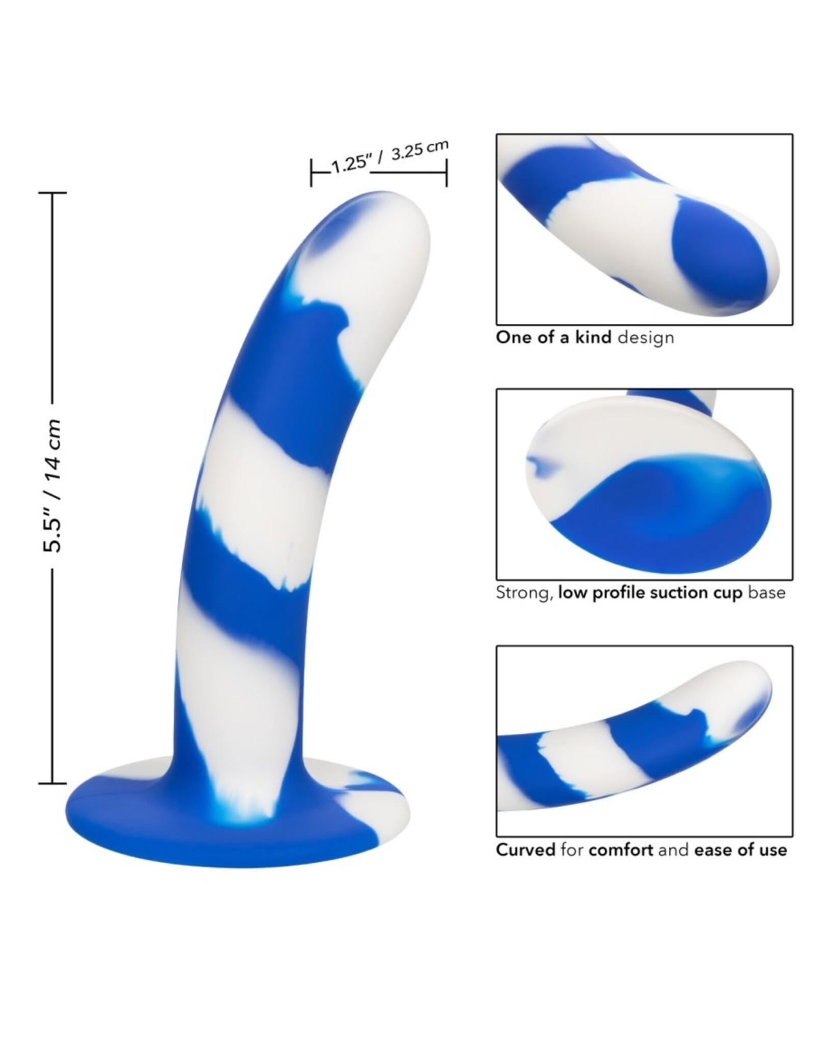 Calexotics Admiral Swirl Probe - Blue/White