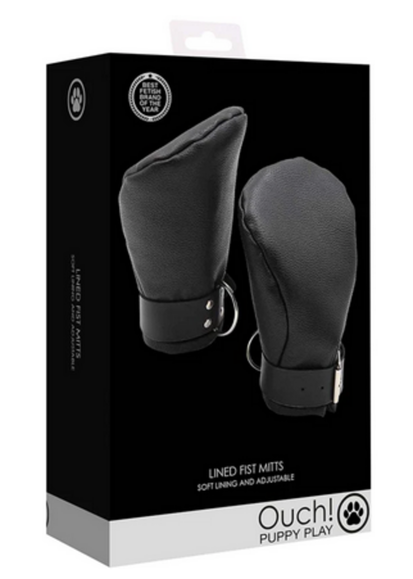 Ouch! Puppy Play Neoprene Lined Fist Mitts