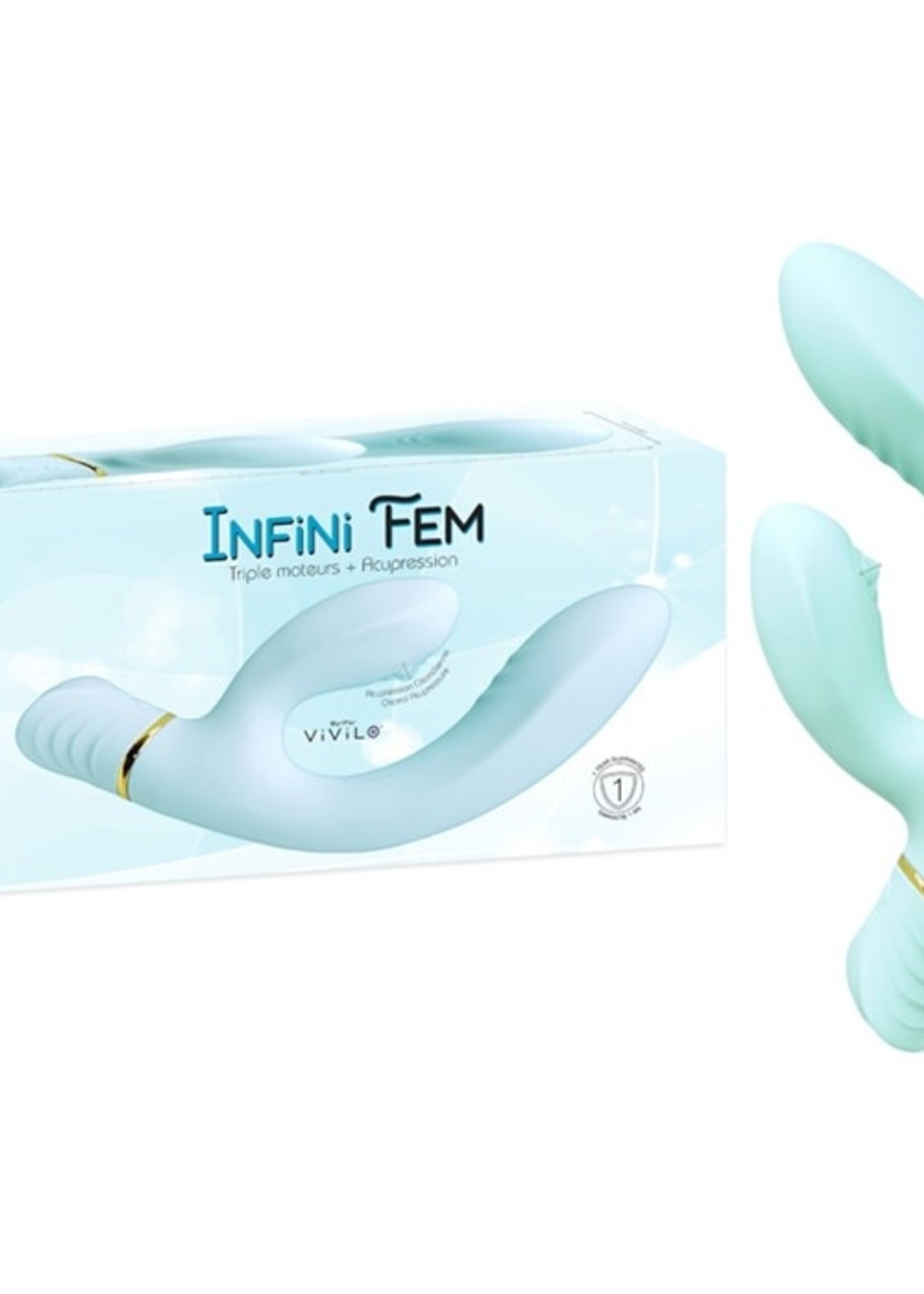 ViVilo Vivilo-Infini Fem- Triple Motor and Acupressure Vibe