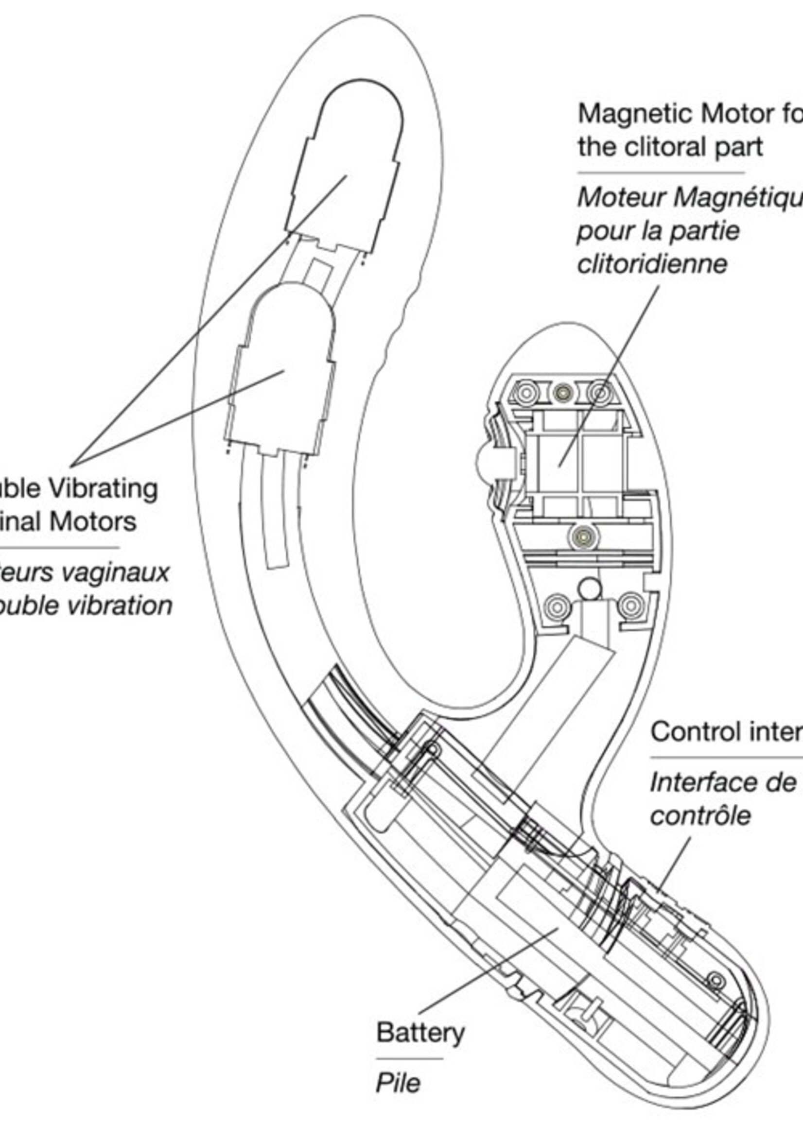 ViVilo Vivilo-Infini Fem- Triple Motor and Acupressure Vibe