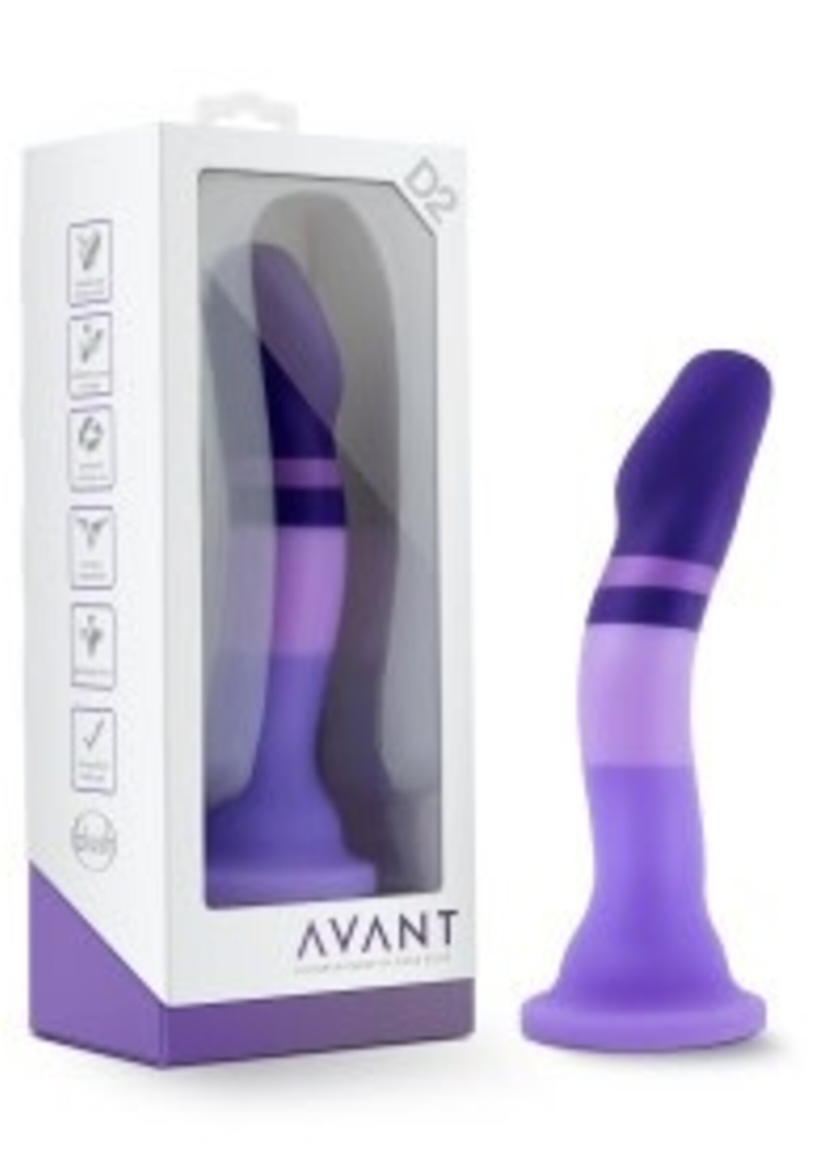 Blush Novelties Blush - Avant D2 Platinum Cured Silicone Dildo