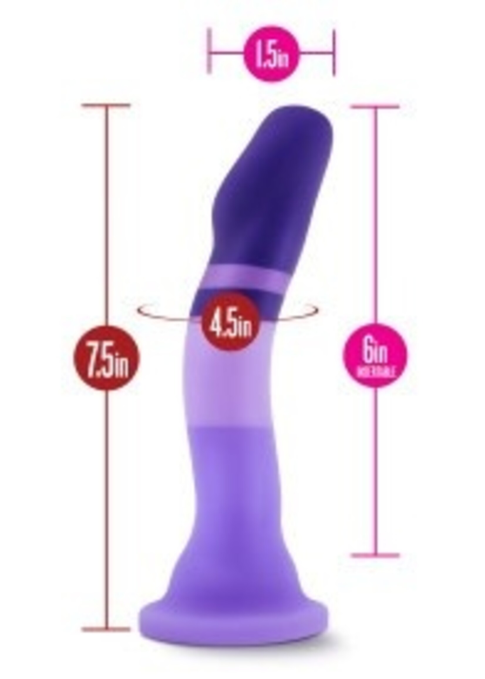 Blush Novelties Blush - Avant D2 Platinum Cured Silicone Dildo