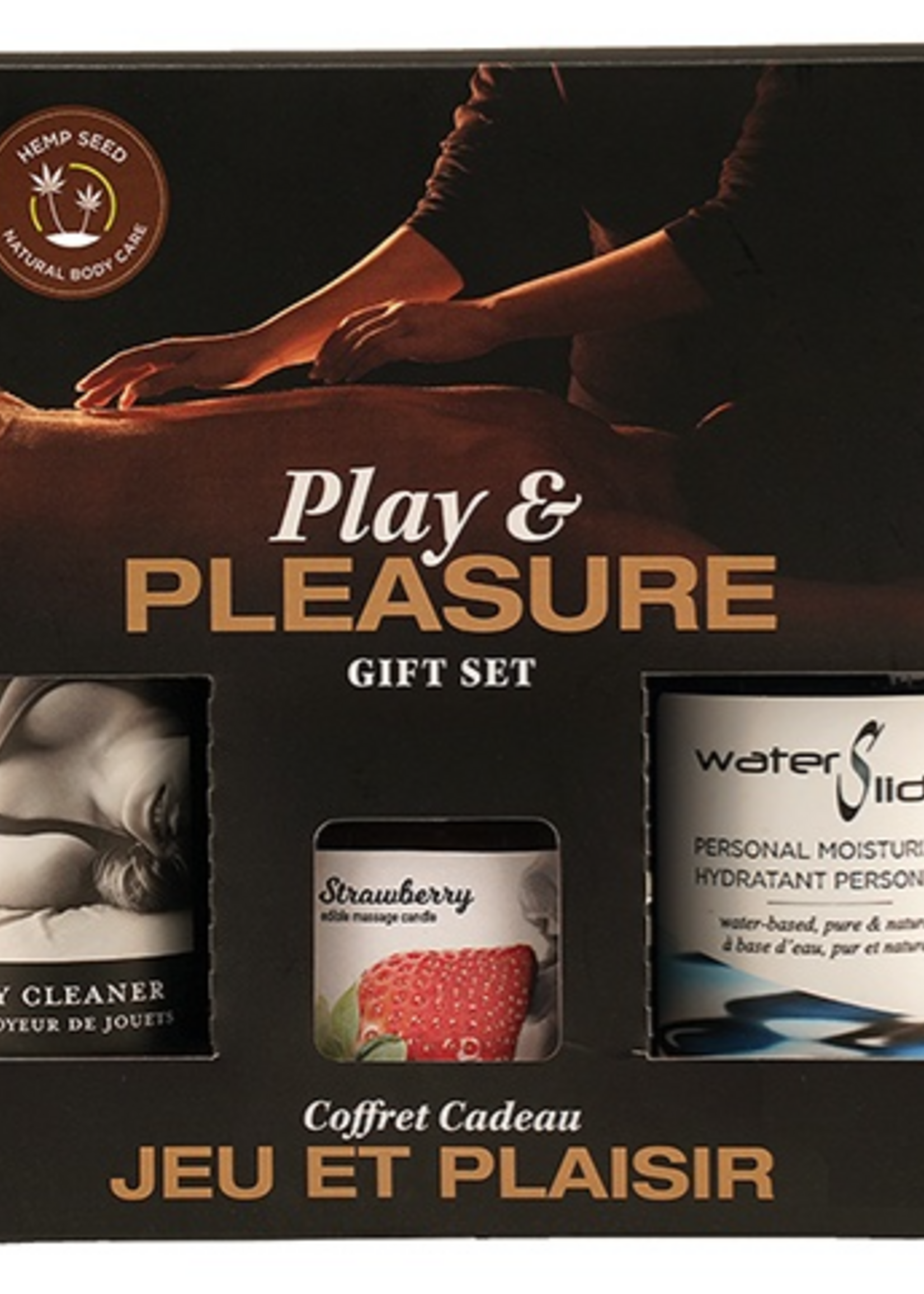 Earthly Body Hemp Seed Play & Pleasure Gift Set - Strawberry