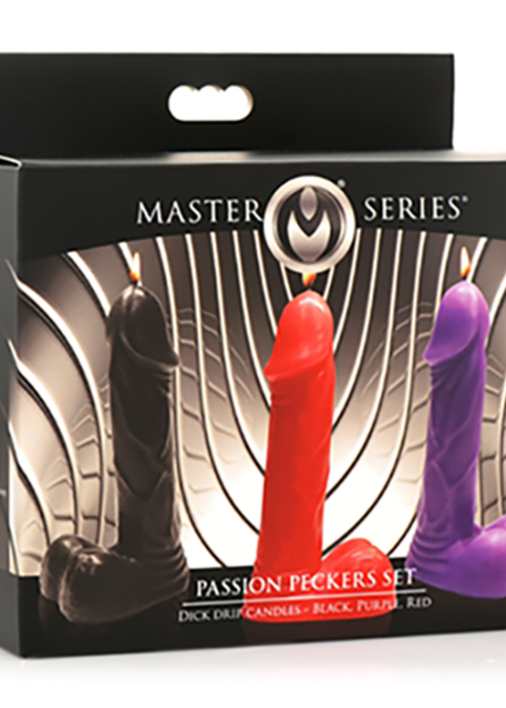 Master Series -  Passion Peckers (Penis) Drip Candle 3pc Set