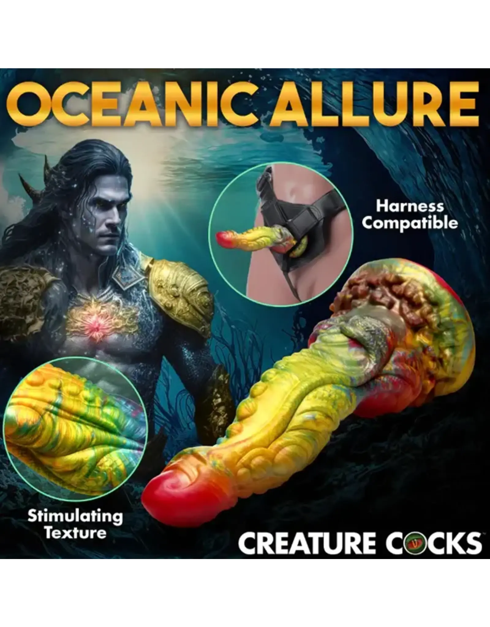 XR Brands Creature Cocks - Majestic Merman