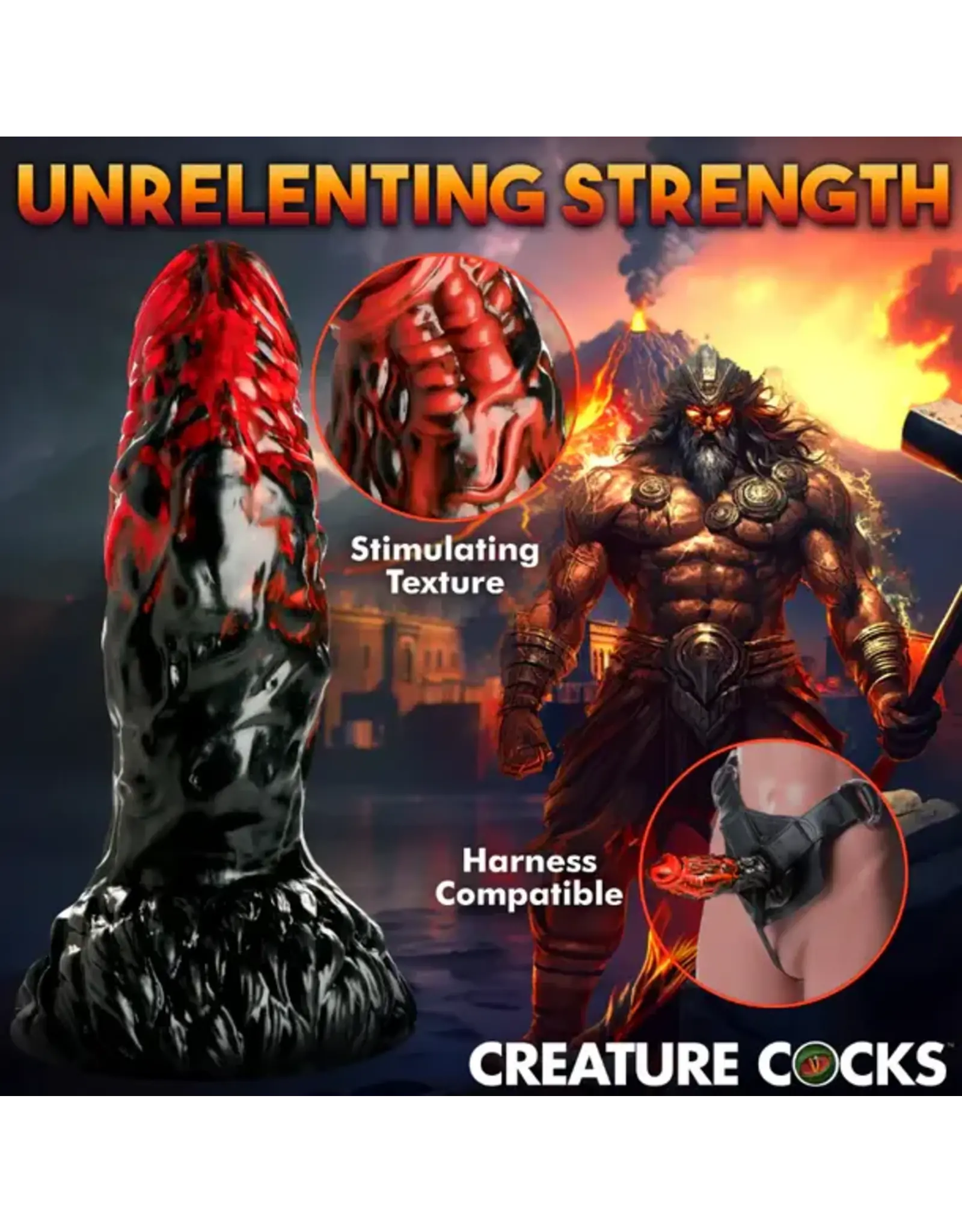XR Brands Creature Cocks - Vulcan Silicone Dildo