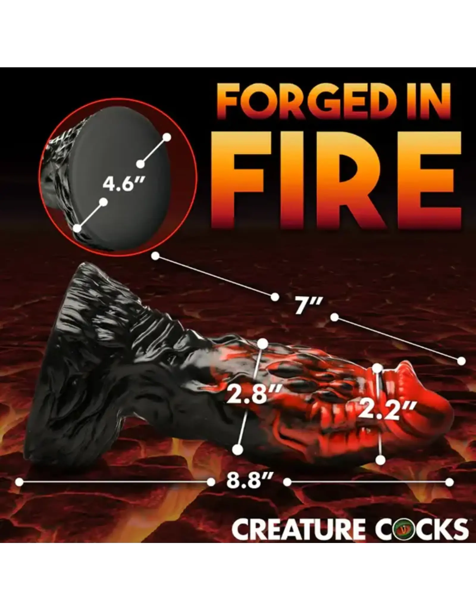 XR Brands Creature Cocks - Vulcan Silicone Dildo