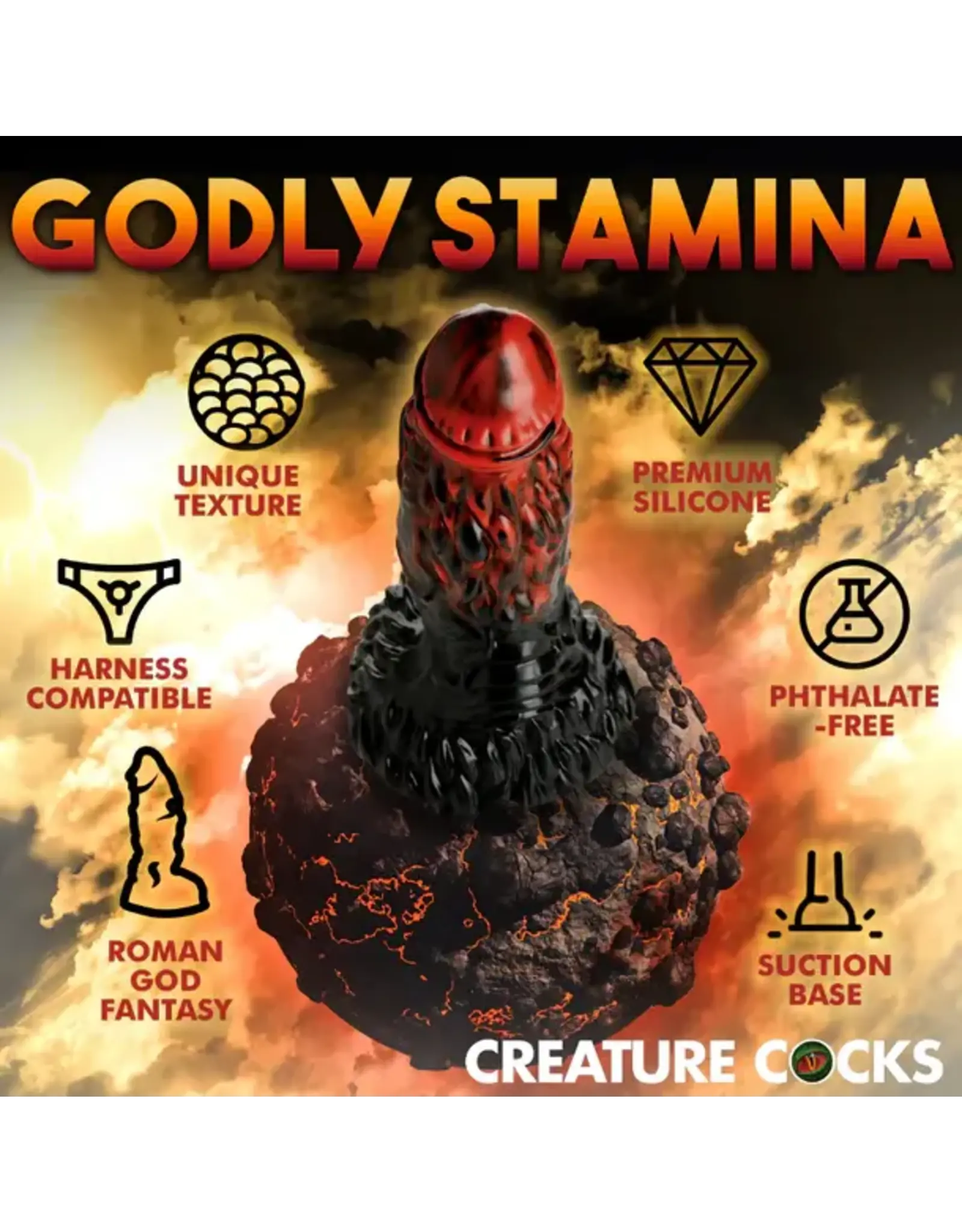 XR Brands Creature Cocks - Vulcan Silicone Dildo