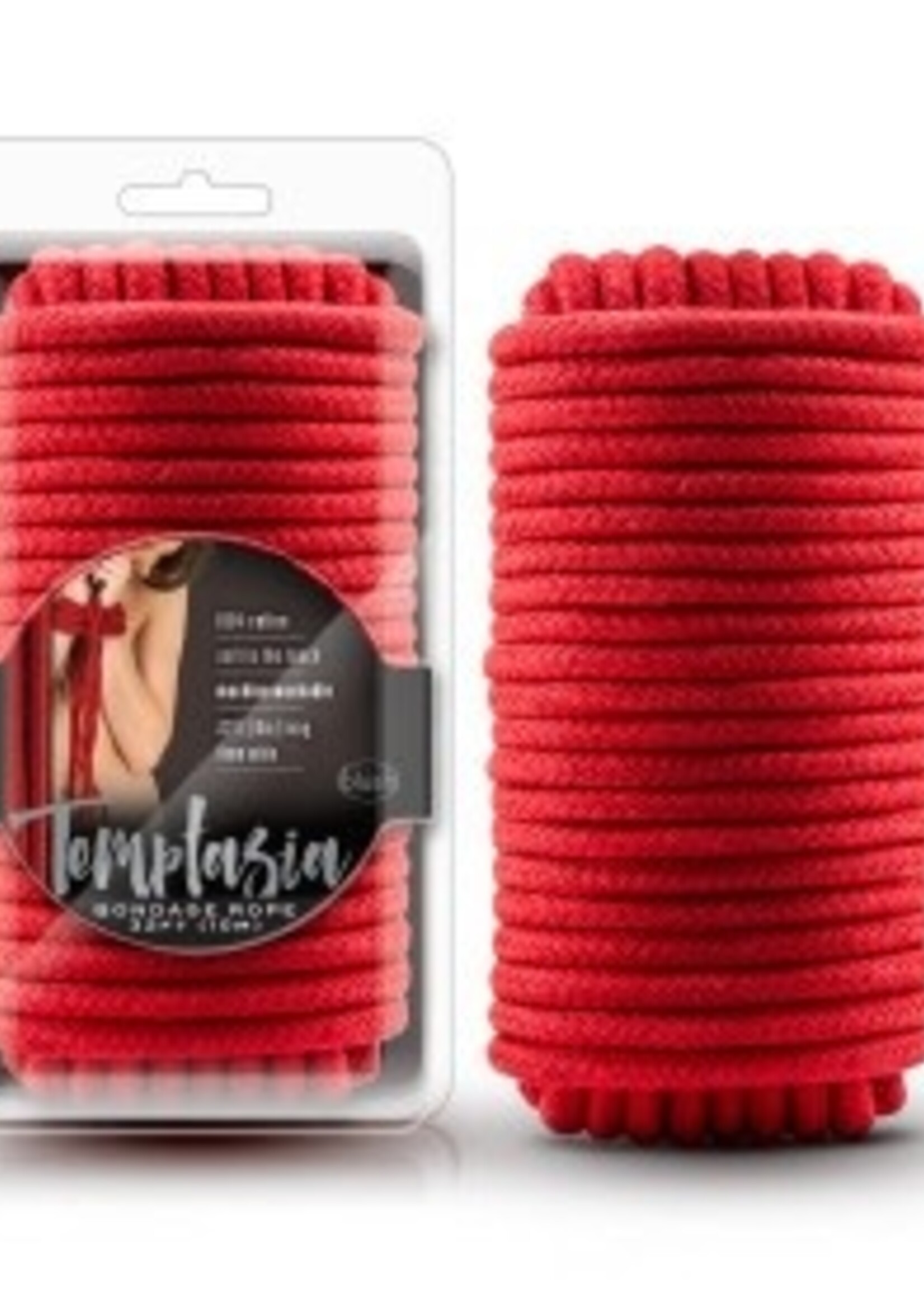 Blush Novelties Temptasia - Bondage Rope - 32 feet - Red